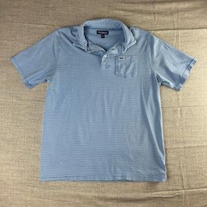 Fish Hippie Co Polo Youth Sz L Pima Cotton Preppy Outdoor